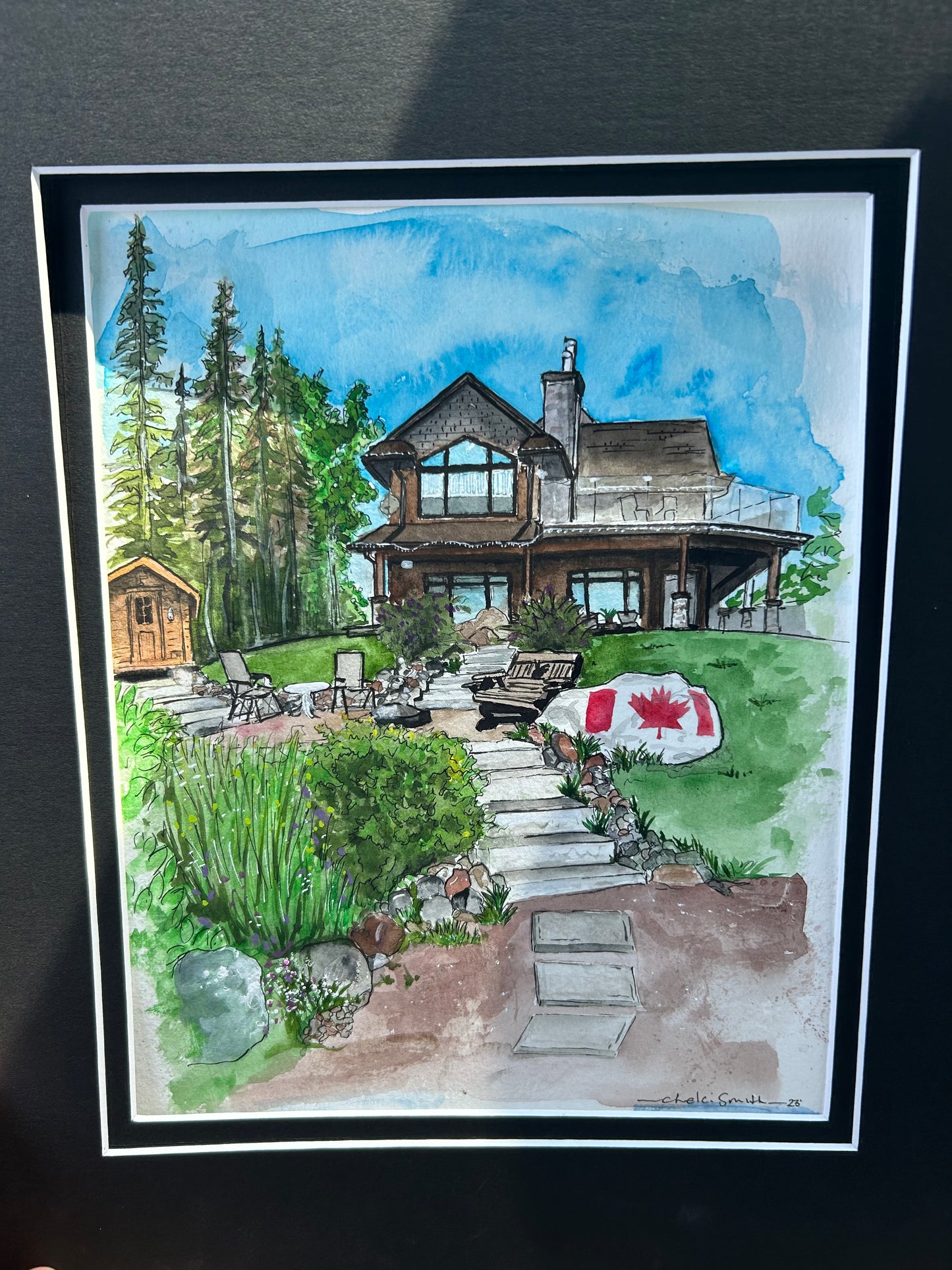 Watercolour Home Portrait