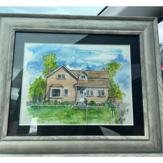 Watercolour Home Portrait